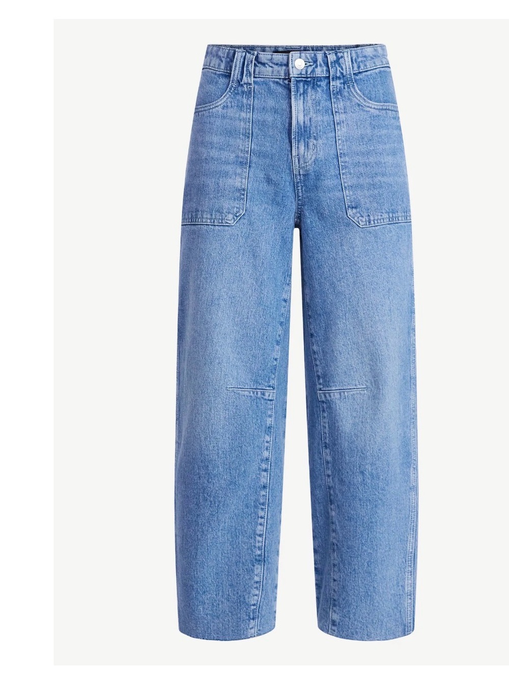 Free Assembly Cropped Carpenter Barrel Jeans, 27" Inseam